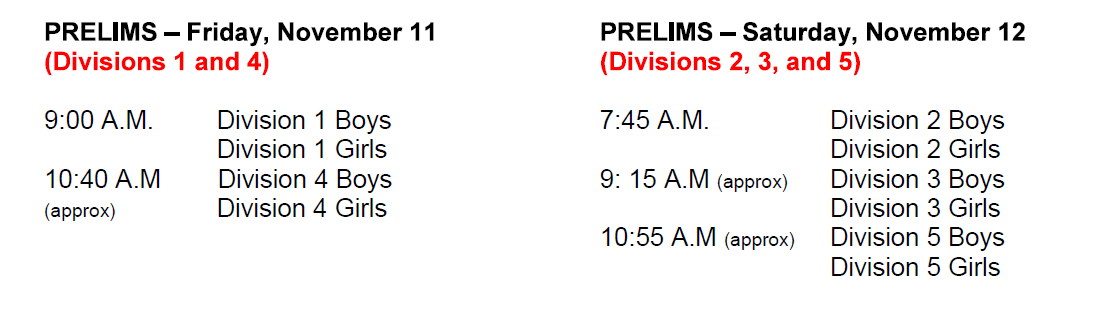 2016-11-11 - Frame Grab - Race calendar for both days